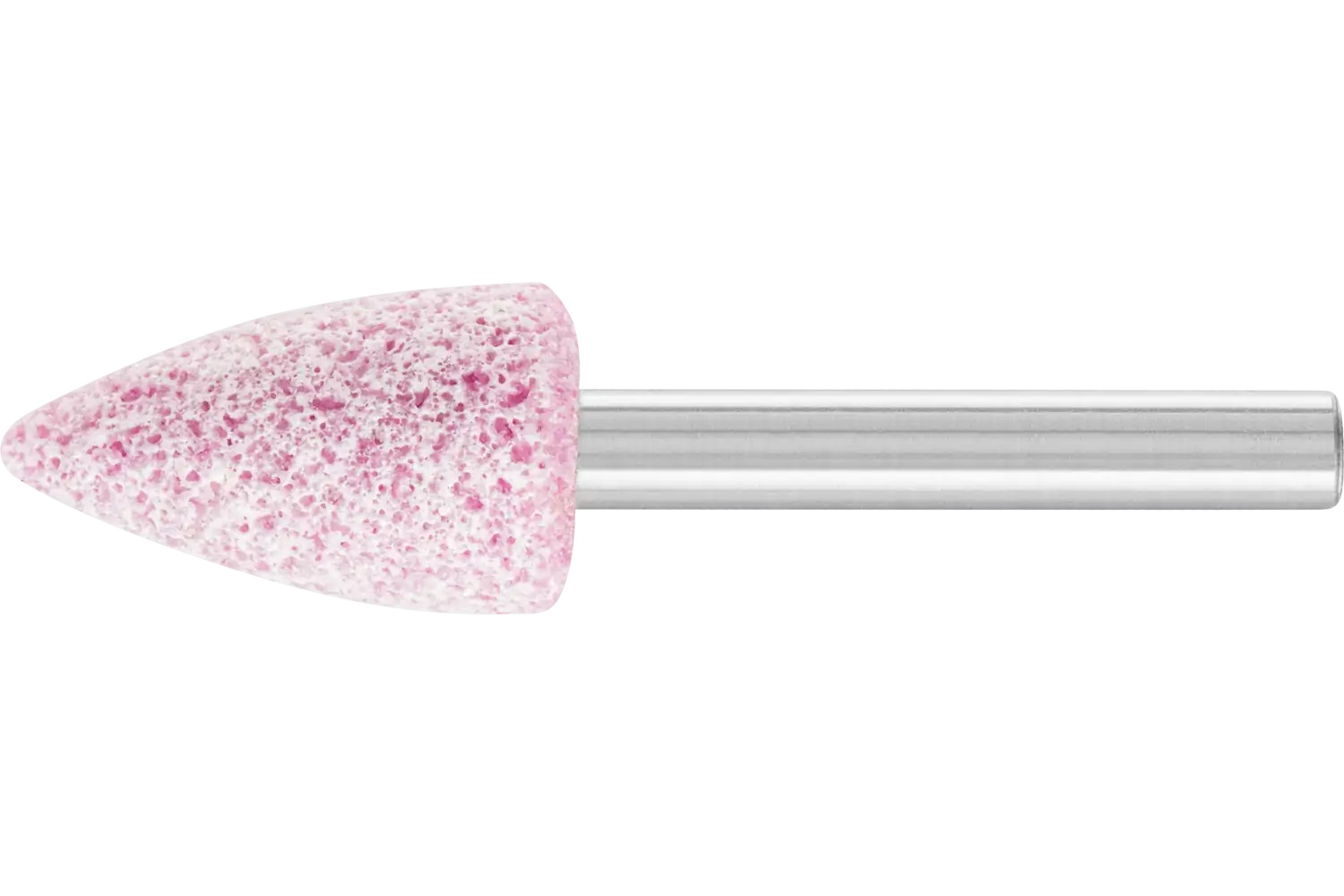 Picture of Pferd Vitrified Mounted Point, TOUGH, 11/16" x 1-1/4, 80 Grit, A12, Ceramic, 1/4" Shank